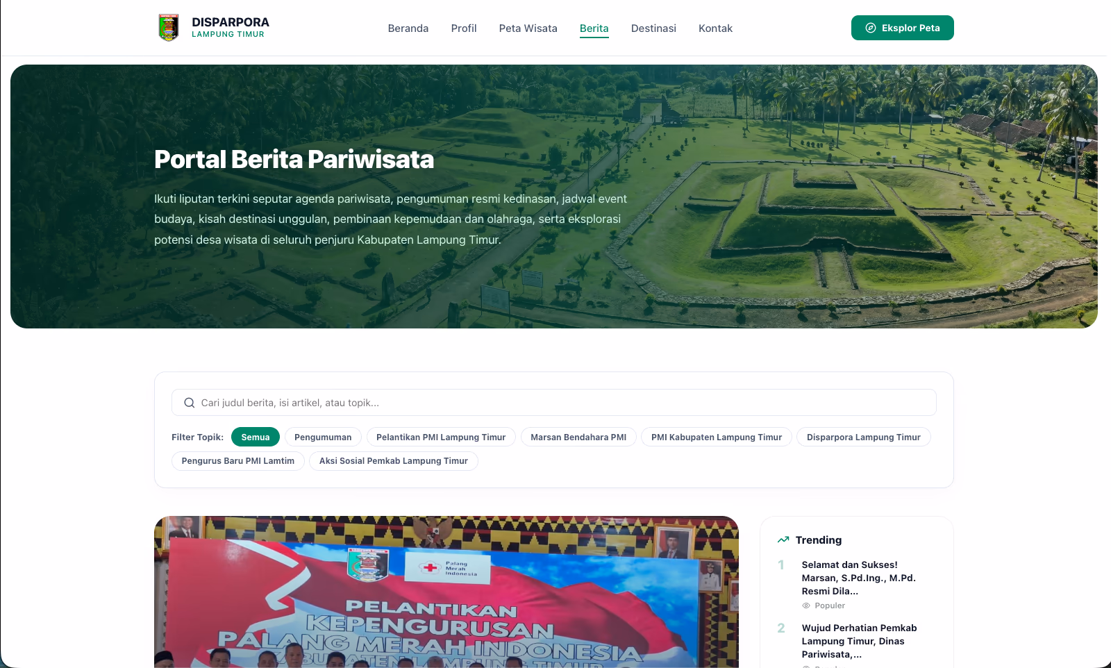 Disparpora Lampung Timur — News Portal